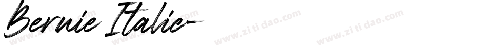 Bernie Italic字体转换